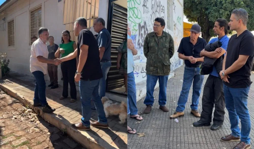 Moradores da Vila Ferroviária pedem reforço na segurança durante visita do vereador Leinha à comunidade.