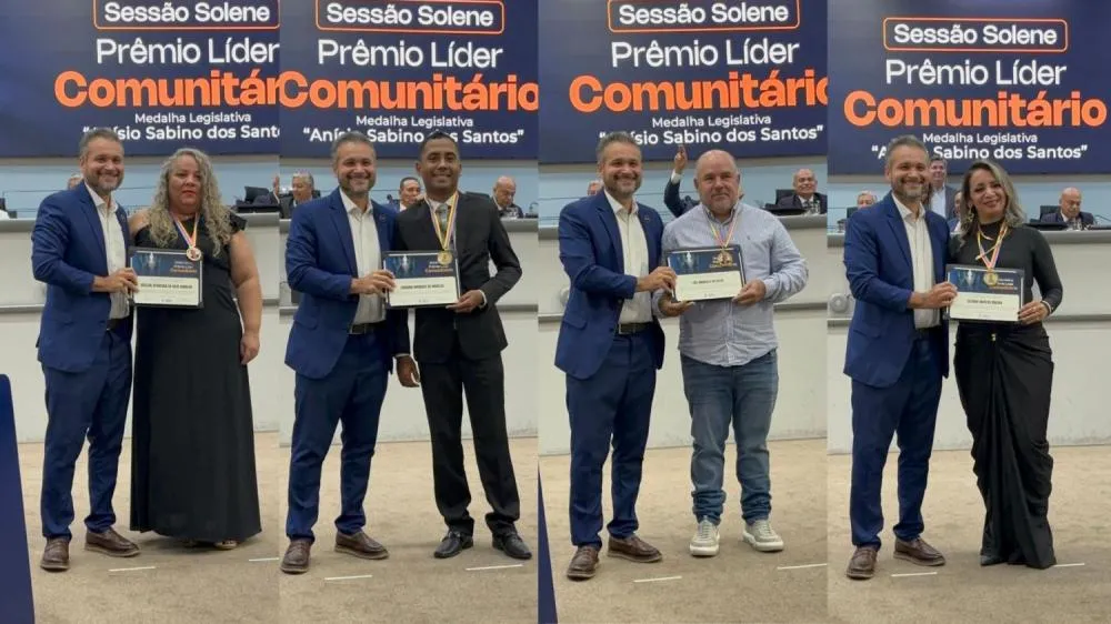 Vereador Leinha homenageia lideranças com o Prêmio Líder Comunitário na Câmara Municipal